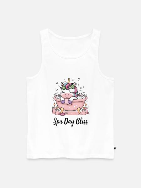 Spa Day Bliss. - Men's Premium Organic Tank Top - white