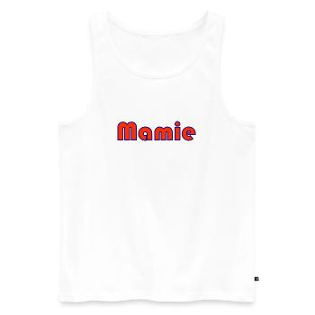 MAMA. MUTTERTAG. SCHÖNEN MUTTERTAG. ICH LIEBE DICH - Männer Premium Bio Tank Top - Weiß - Vorne - Michal (187cm)