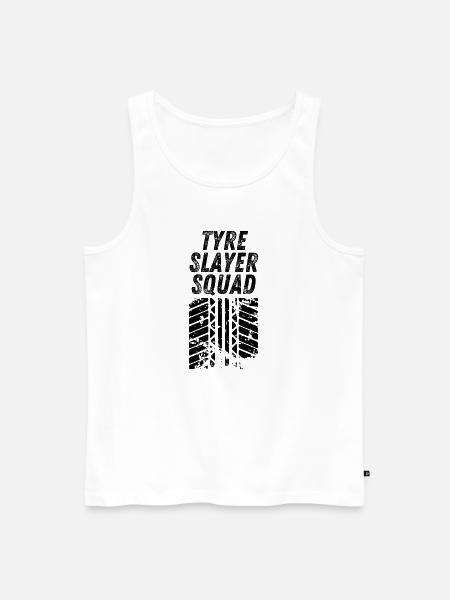 Tyre Slayer Squad - Men's Premium Organic Tank Top - white