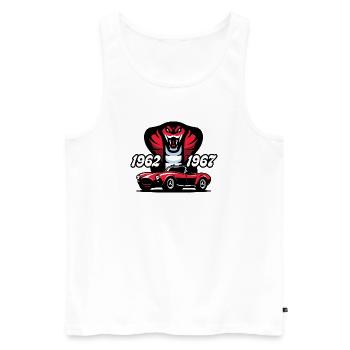 Die rote Schlange - Männer Premium Bio Tank Top - Weiß - Vorne - Michal (187cm)