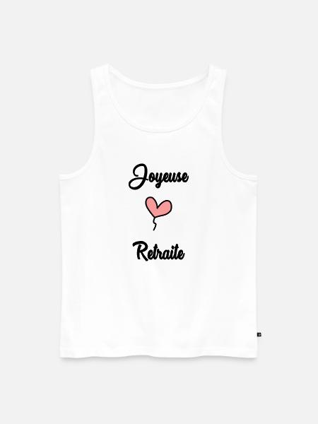 RETIREMENT. RETIREMENT. RETIRED - Men's Premium Organic Tank Top - white