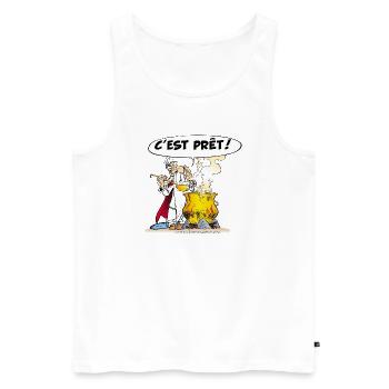 Asterix & Obelix - Miraculix Potion Magique Potion - Männer Premium Bio Tank Top - Weiß - Vorne - Michal (187cm)