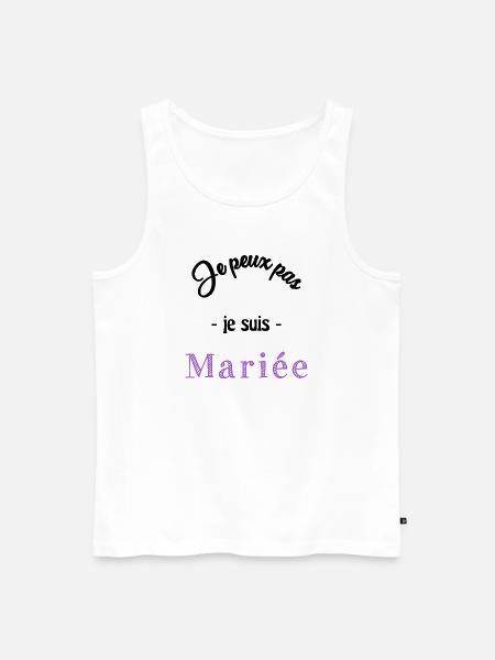 MARIEE. EVJF - Débardeur bio Premium Homme - blanc