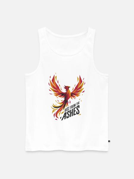 Rise From The Ashes - Men's Premium Organic Tank Top - white