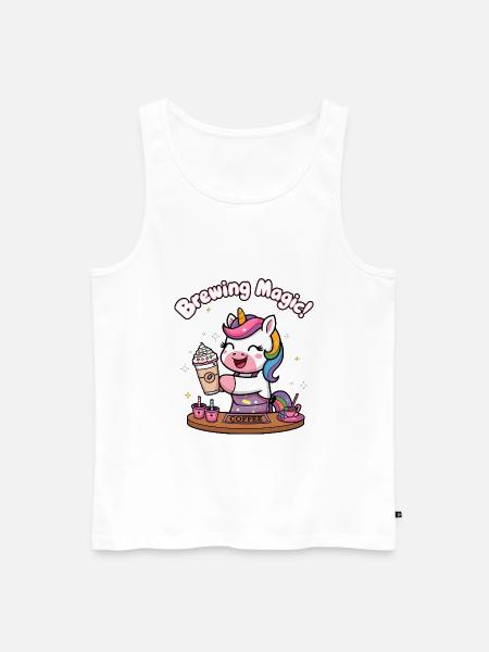 Brewing Magic! - Men's Premium Organic Tank Top - white