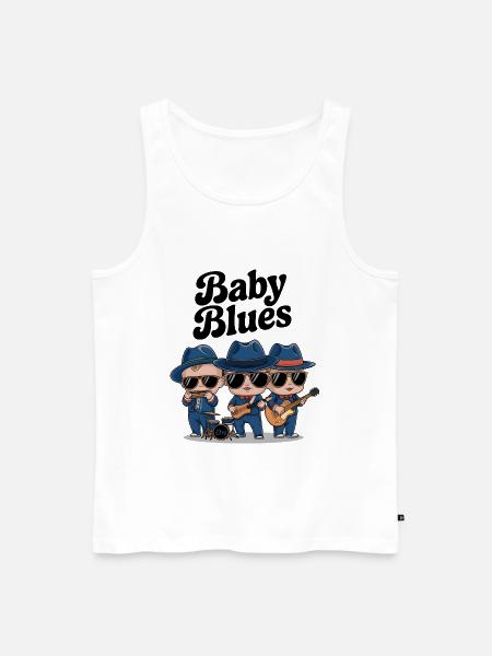Baby Blues - Débardeur bio Premium Homme - blanc