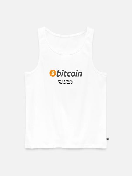 Fixthemoney - Männer Premium Bio Tank Top - Weiß