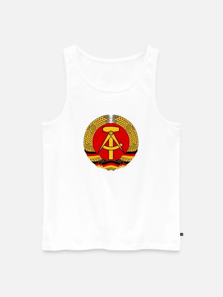 DDR - Männer Premium Bio Tank Top - Weiß