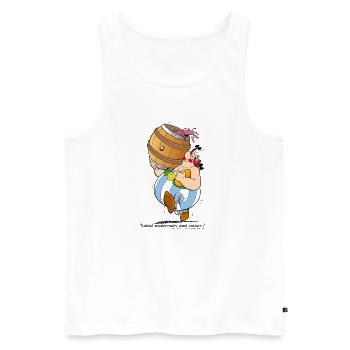 Asterix These Rugbymen - Männer Premium Bio Tank Top - Weiß - Vorne - Michal (187cm)
