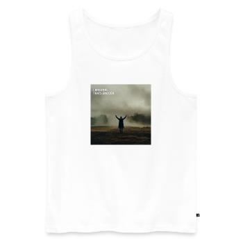 Ich atme. Das reicht. - Männer Premium Bio Tank Top - Weiß - Vorne - Michal (187cm)