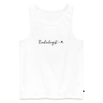 Radiologe Gift - Männer Premium Bio Tank Top - Weiß - Vorne - Michal (187cm)