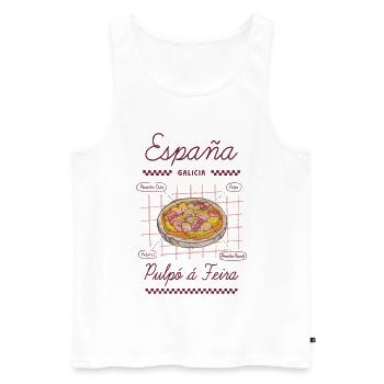 Octopus á Feira - Männer Premium Bio Tank Top - Weiß - Vorne - Michal (187cm)