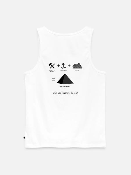 Weltwunder - Männer Premium Bio Tank Top - Weiß