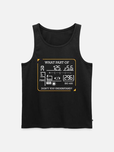 photographer - Men's Premium Organic Tank Top - black
