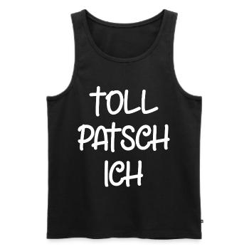 Tollpatsch Ich tollpatschig lustig tollpatschich - Männer Premium Bio Tank Top - Schwarz - Vorne - Michal (187cm)