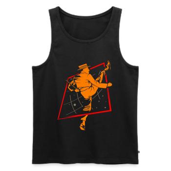 Tanzbegeisterter Ska Konzertabend - Männer Premium Bio Tank Top - Schwarz - Vorne - Michal (187cm)
