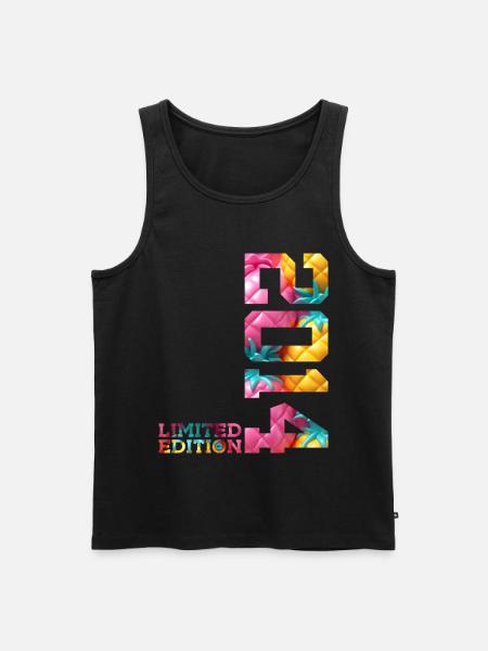 12TH BIRTHDAY LIMITED EDITION 2014 - Men's Premium Organic Tank Top - black