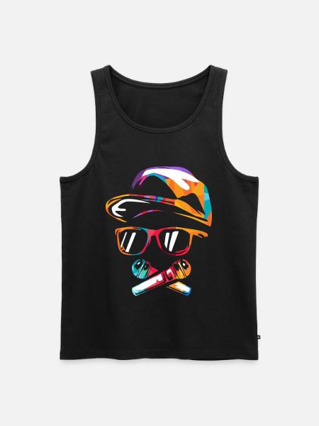 Stampfender Hiphop Straßenbeat - Männer Premium Bio Tank Top - Schwarz