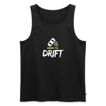 Né pour le drift - Débardeur bio Premium Homme - noir - Devant - Michal (187cm)