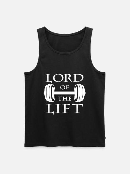 dumbbell - Men's Premium Organic Tank Top - black