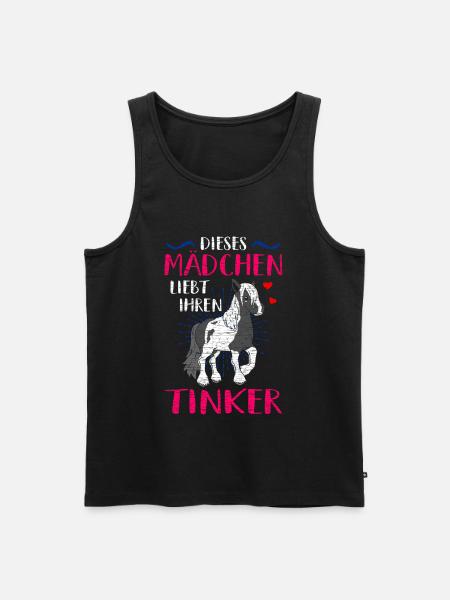 Tinker Pferd - Männer Premium Bio Tank Top - Schwarz
