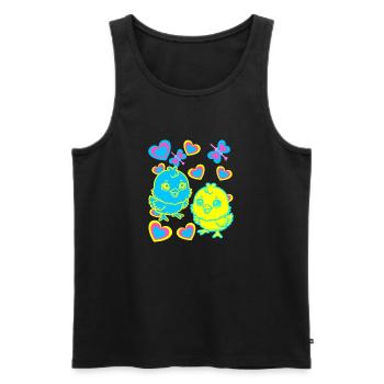 Küken Ostern Kind Kinder - Männer Premium Bio Tank Top - Schwarz - Vorne - Michal (187cm)