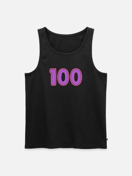100. 100 YEARS. 100th ANNIVERSARY - Men's Premium Organic Tank Top - black