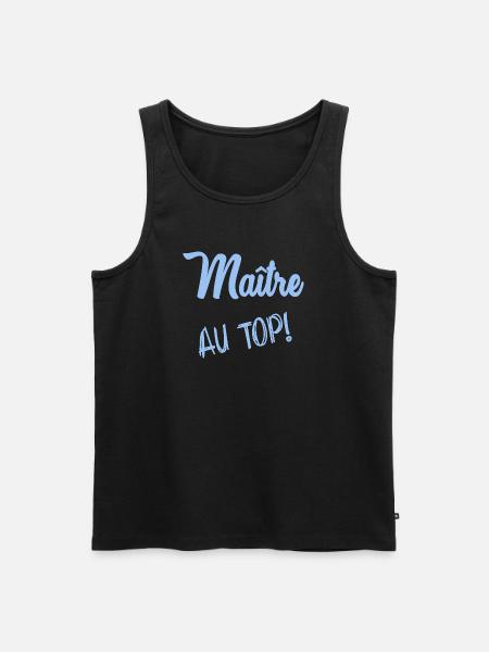 MASTER. MASTER - Men's Premium Organic Tank Top - black