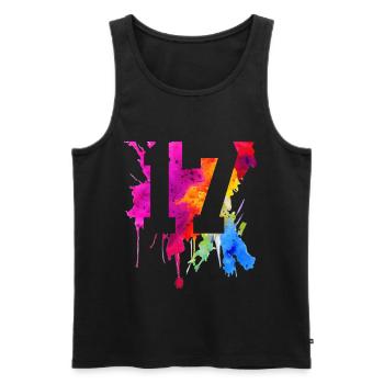 17 JAHRE 17. GEBURTSTAG - Männer Premium Bio Tank Top - Schwarz - Vorne - Michal (187cm)