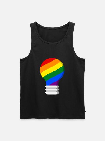 Gay Pride - Men's Premium Organic Tank Top - black