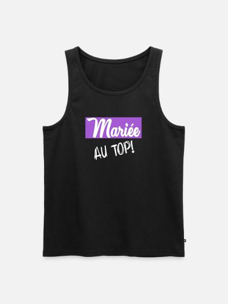 Bachelorette party. WEDDING - Men's Premium Organic Tank Top - black