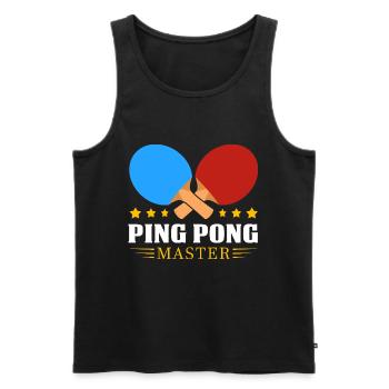 Table tennis - Men's Premium Organic Tank Top - black - Front - Michal (187cm)