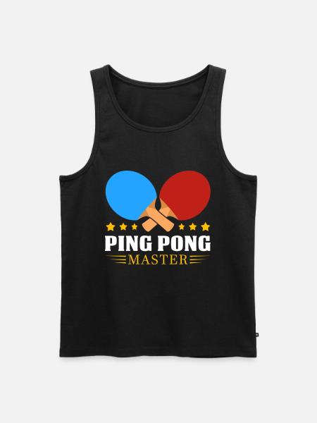 Ping-pong - Débardeur bio Premium Homme - noir