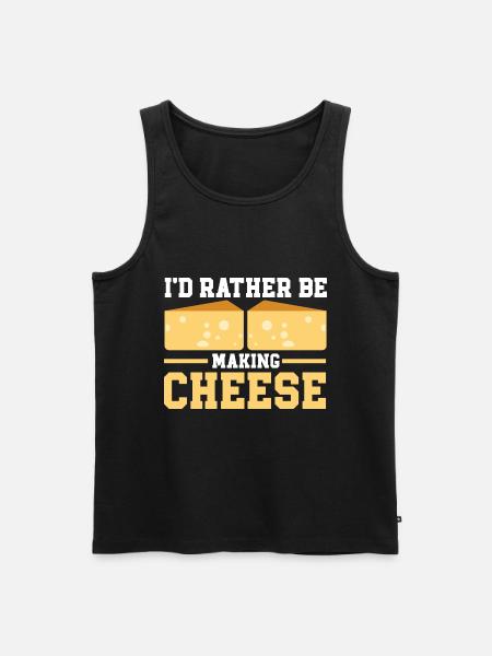 Cheese Making Cheese Lover - Men's Premium Organic Tank Top - black