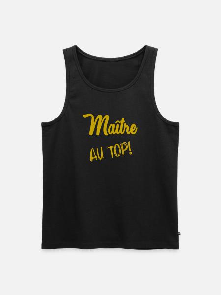 MASTER. MASTER - Men's Premium Organic Tank Top - black