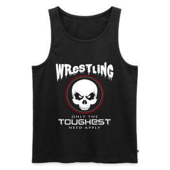 Wrestling - Männer Premium Bio Tank Top - Schwarz - Vorne - Michal (187cm)