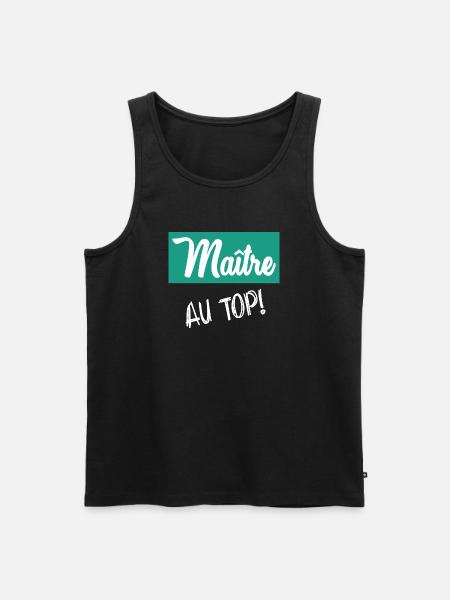 MASTER. MASTER - Men's Premium Organic Tank Top - black