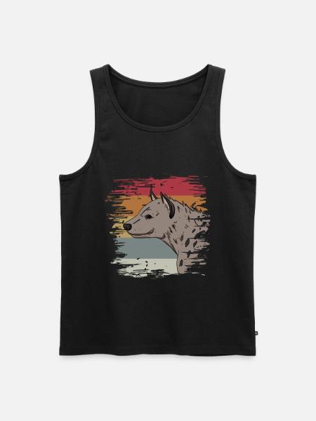 Hyäne - Männer Premium Bio Tank Top - Schwarz