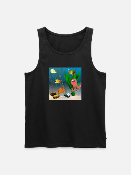Marine life - Men's Premium Organic Tank Top - black