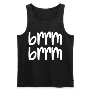 brrm brrm - Men's Premium Organic Tank Top - black - Front - Michal (187cm)