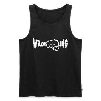 Wrestling - Men's Premium Organic Tank Top - black - Front - Michal (187cm)