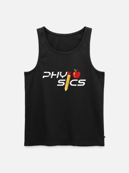 physicist - Men's Premium Organic Tank Top - black