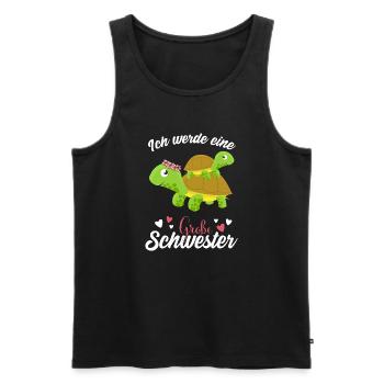 Großer Schwester Schildkröte 2021 - Männer Premium Bio Tank Top - Schwarz - Vorne - Michal (187cm)