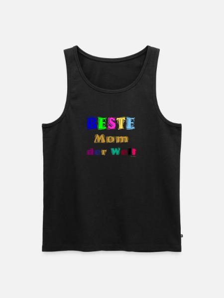 Beste Mutter der Welt - Männer Premium Bio Tank Top - Schwarz