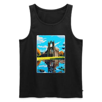 Bolton Abbey Angleterre Royaume-Uni Affiche de voyage Souvenir WPA - Débardeur bio Premium Homme - noir - Devant - Michal (187cm)