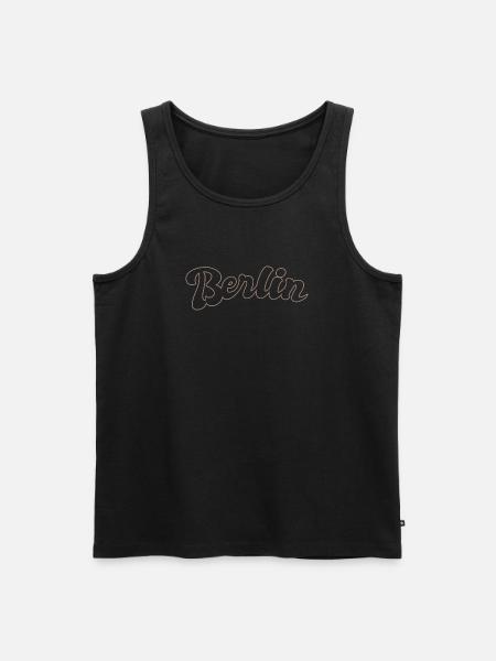 Berlin German Capital lettering - Men's Premium Organic Tank Top - black
