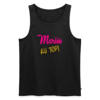 ICH KANN NICHT, ICH BIN VERHEIRATET - Männer Premium Bio Tank Top - Schwarz - Vorne - Michal (187cm)
