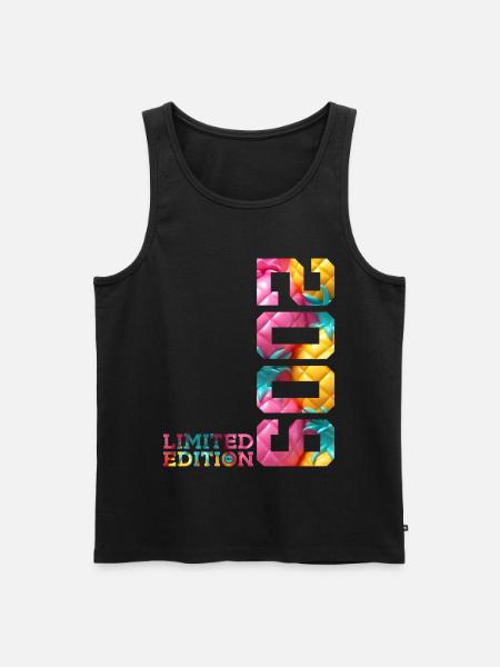17TH BIRTHDAY LIMITED EDITION 2009 - Men's Premium Organic Tank Top - black