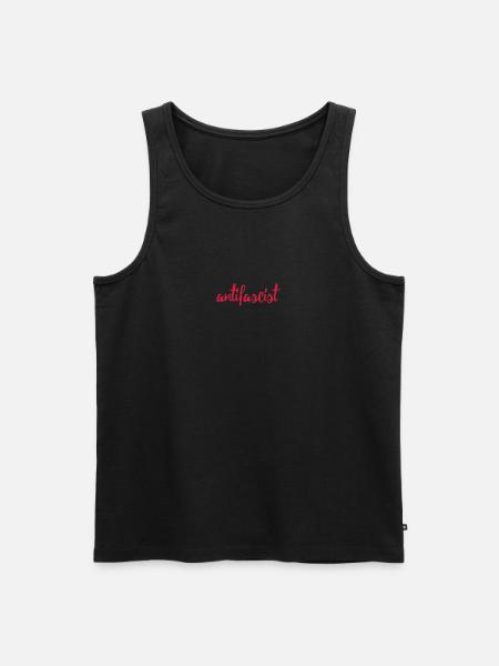 Always Antifascist - Männer Premium Bio Tank Top - Schwarz