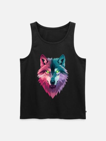Loup - Débardeur bio Premium Homme - noir